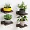 4 Pack Mini Wood Floating Wall Shelves 5 Inch 0