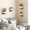 4 Pack Mini Wood Floating Wall Shelves 5 Inch 1