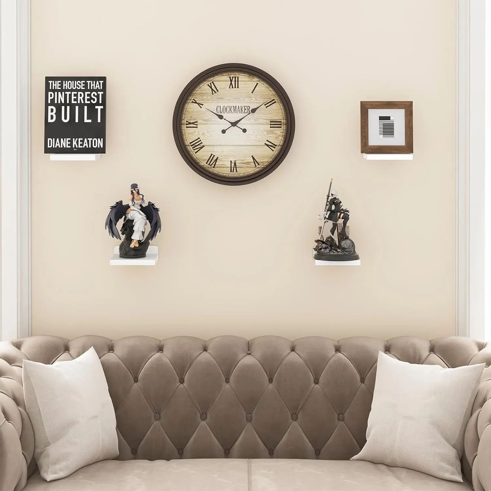 4 Pack Mini Wood Floating Wall Shelves 5 Inch 8