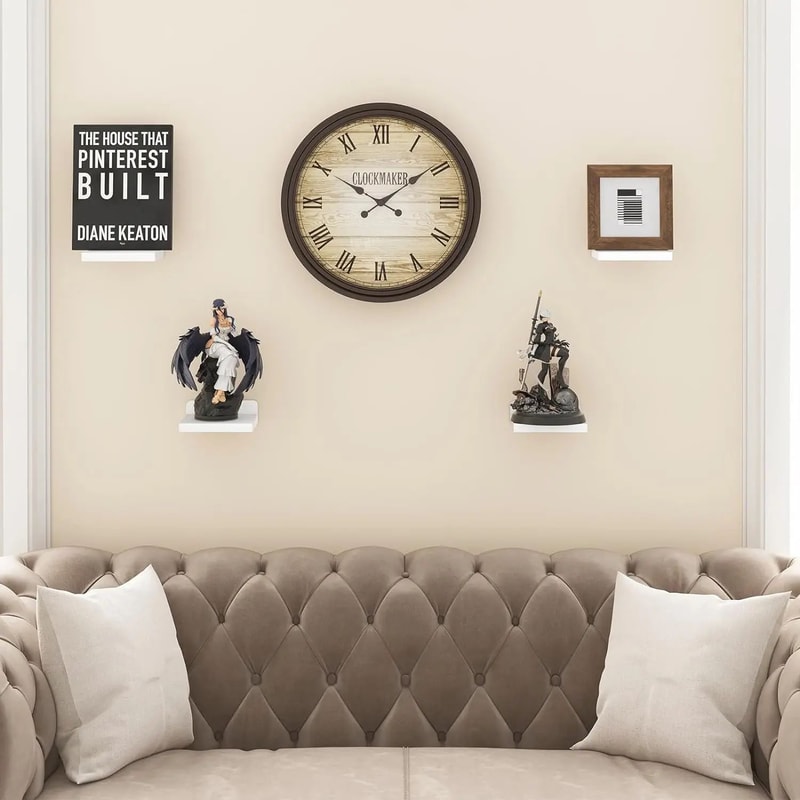 4 Pack Mini Wood Floating Wall Shelves 5 Inch 8