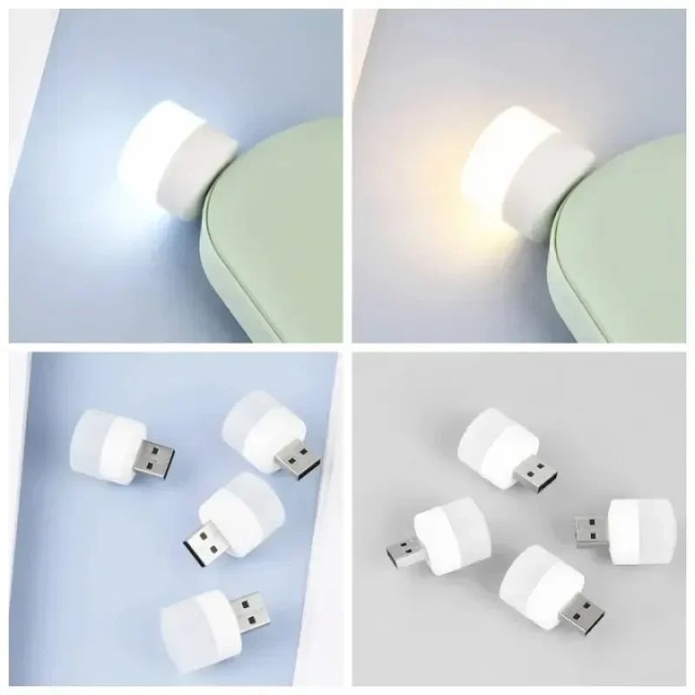 Mini USB LED Night Light Plug In Reading Lamp 4