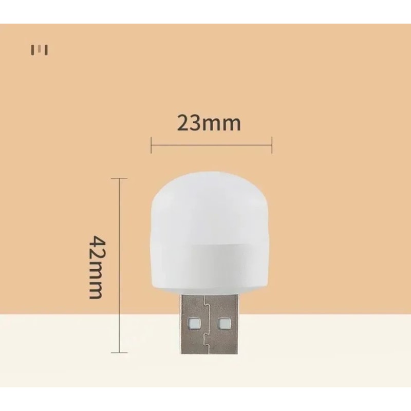 Mini USB LED Night Light Plug In Reading Lamp 5