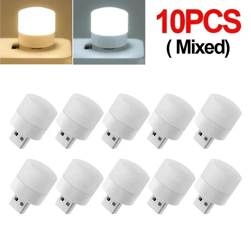 Mini USB LED Night Light Plug In Reading Lamp 14