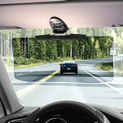 clip-on car anti-glare visor for rearview mirror for clearer day & night driving