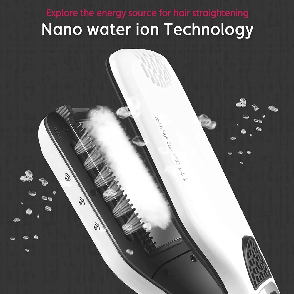 Professional Steam Hair Straightener Brush 4