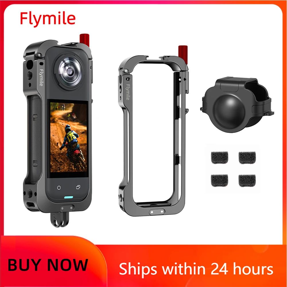 Flymile Metal Protective Cage For Insta360 X5 0