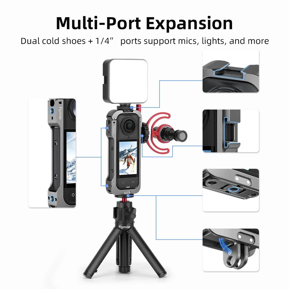 Flymile Metal Protective Cage For Insta360 X5 1