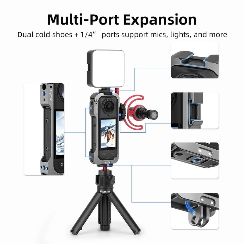 Flymile Metal Protective Cage For Insta360 X5 1
