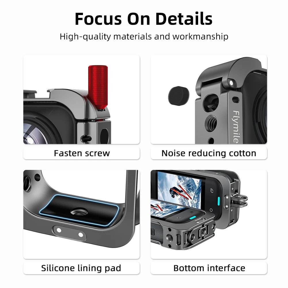 Flymile Metal Protective Cage For Insta360 X5 11