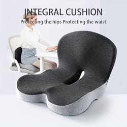 ergonomic seat cushion with backrest for office comfort