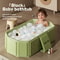 Childrens Portable Thick Folding Bathtub For Travel 0