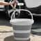 Collapsible UltraFlat Car Wash Bucket 10L5L 6