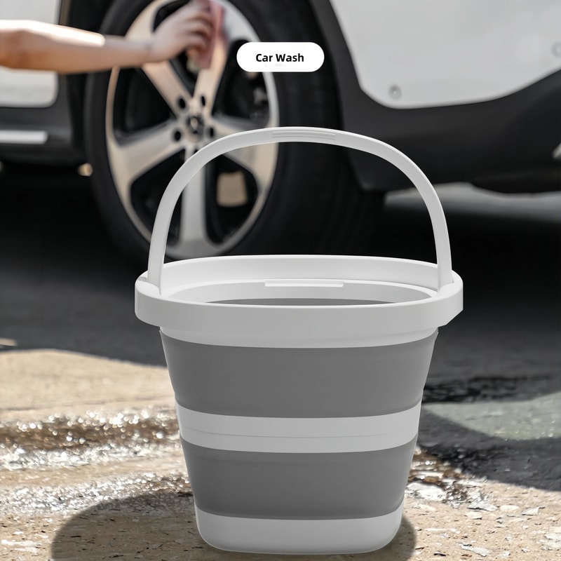 Collapsible UltraFlat Car Wash Bucket 10L5L 6