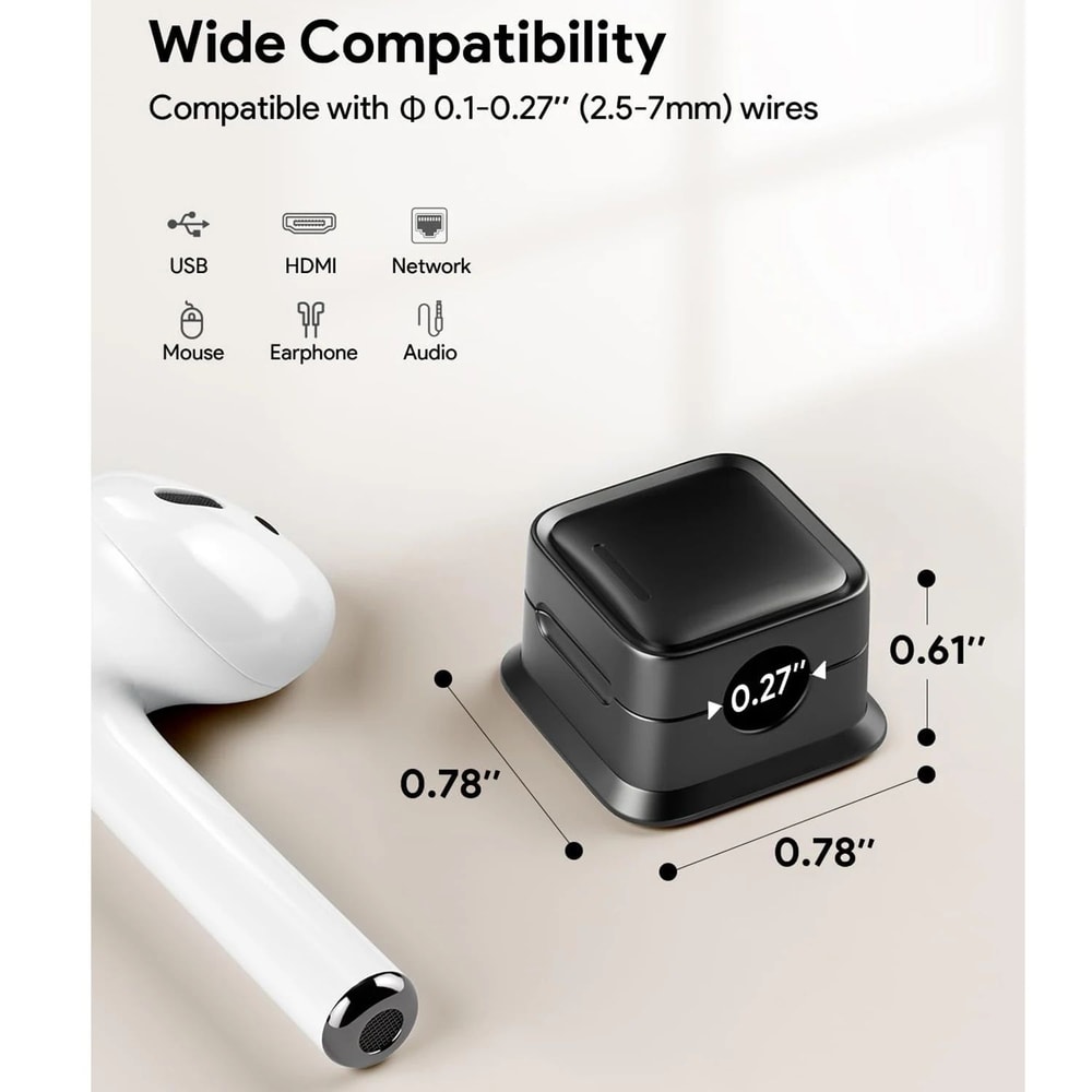 Magnetic SelfAdhesive Cable Clip Organizer 618 PCS 7