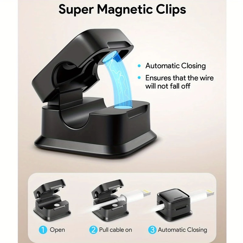 Magnetic SelfAdhesive Cable Clip Organizer 618 PCS 8