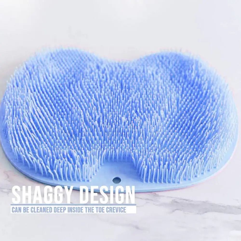 Silicone WallMounted Shower Scrubber Massage Pad 7