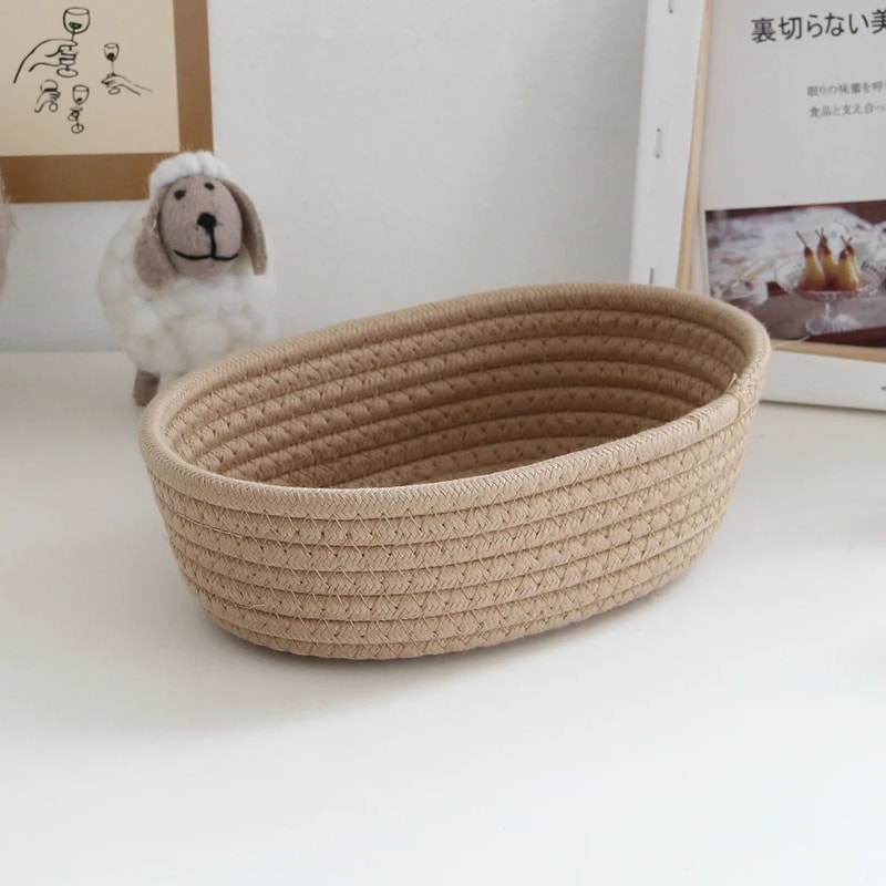 Woven Multifunctional Storage Basket Organizer 8