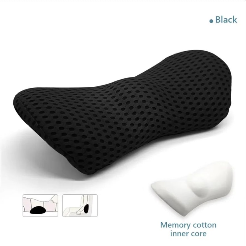 Ergonomic Memory Foam Lumbar Pillow With Removable Cover 22