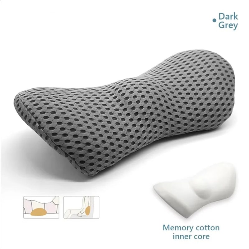 Ergonomic Memory Foam Lumbar Pillow With Removable Cover 18