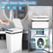 Touchless Motion Sensor Bathroom Trash Can With Lid 11