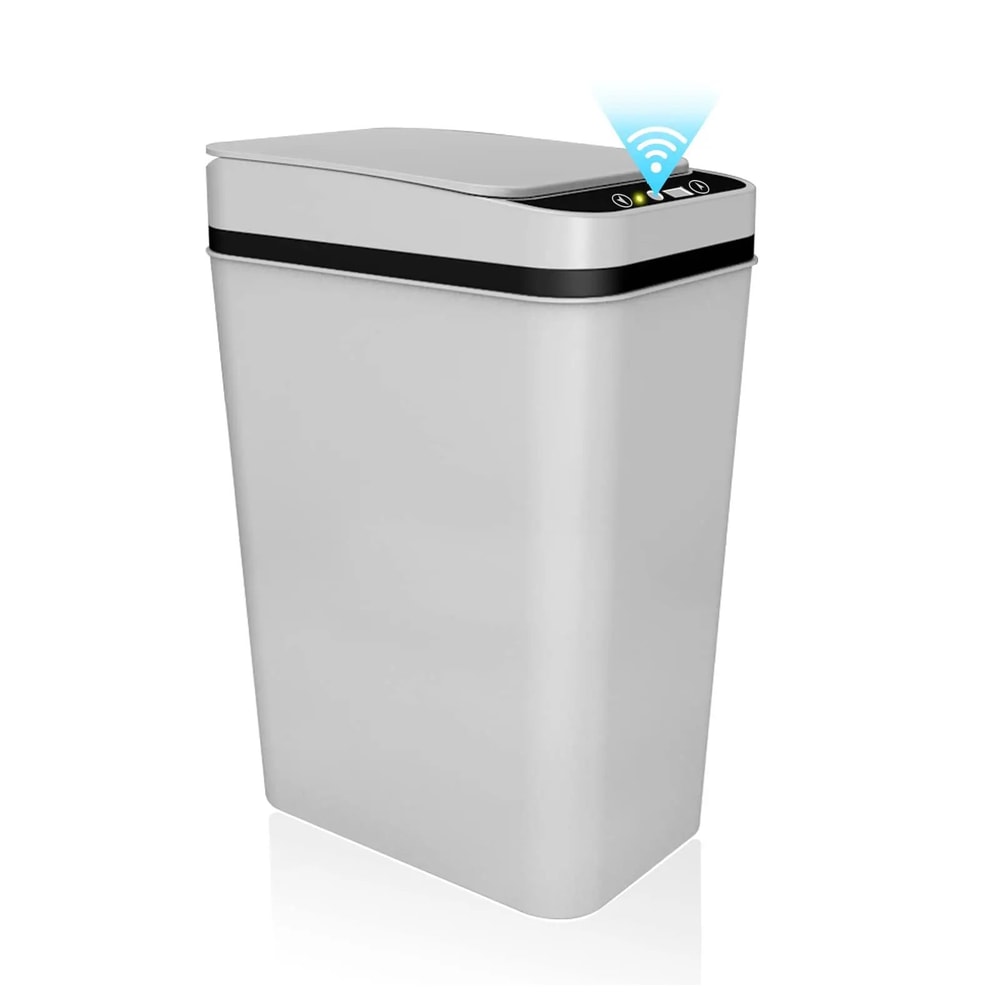 Touchless Motion Sensor Bathroom Trash Can With Lid 14