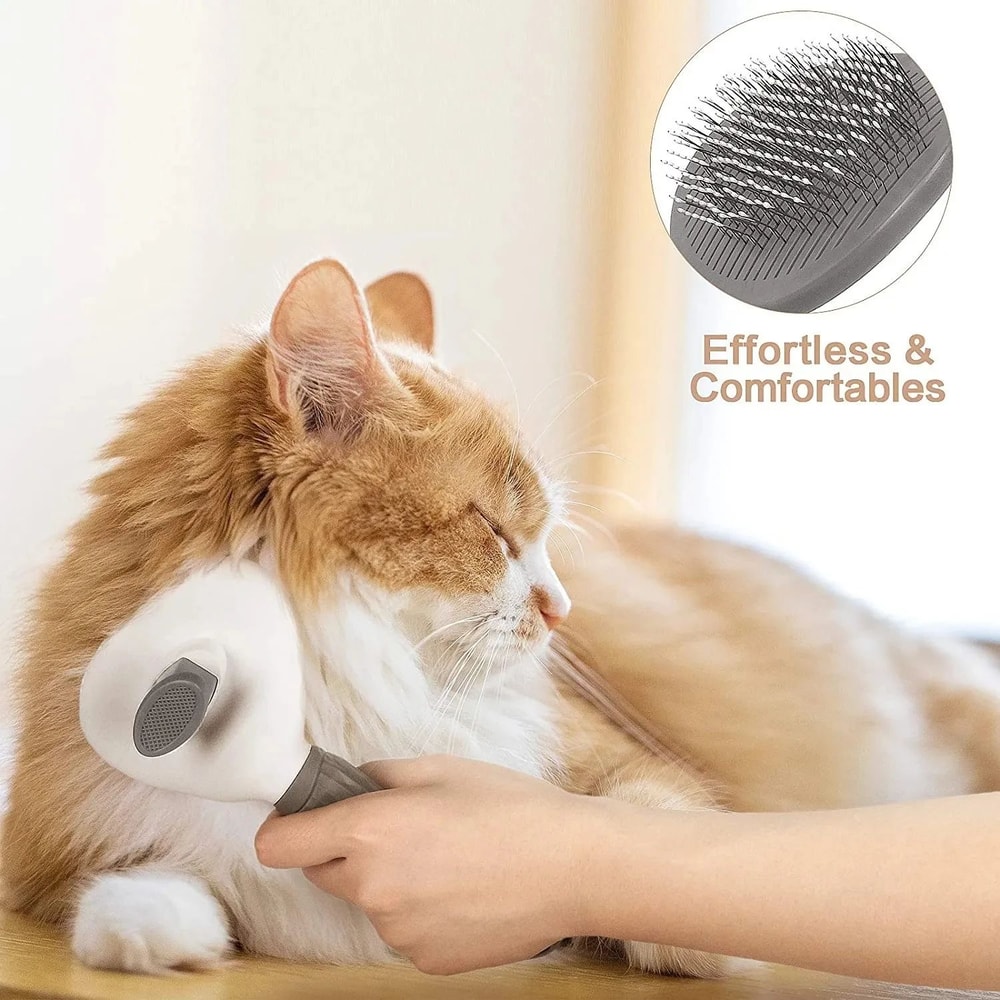 SelfCleaning Pet Hair Remover Brush For Dogs And Cats 8