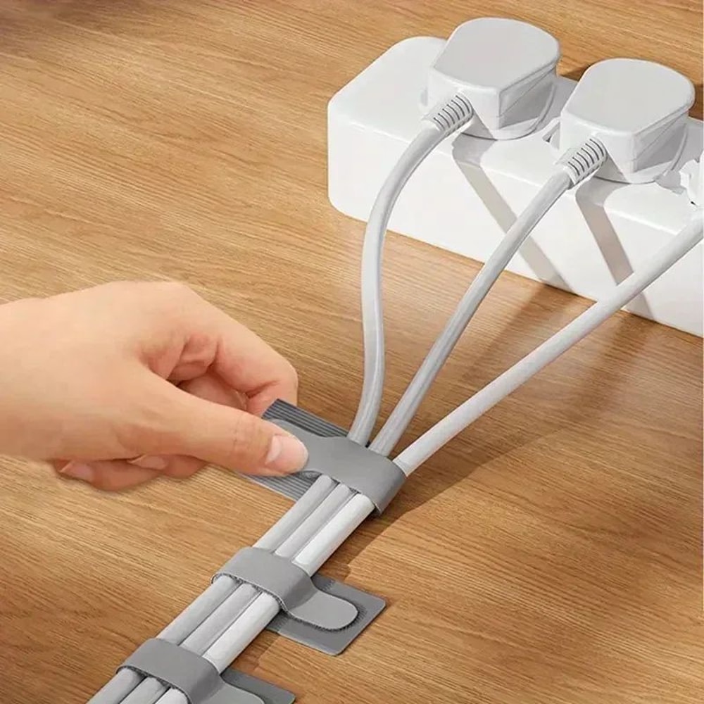 Reusable SelfAdhesive Cable Ties Adjustable Cord Organizer 8