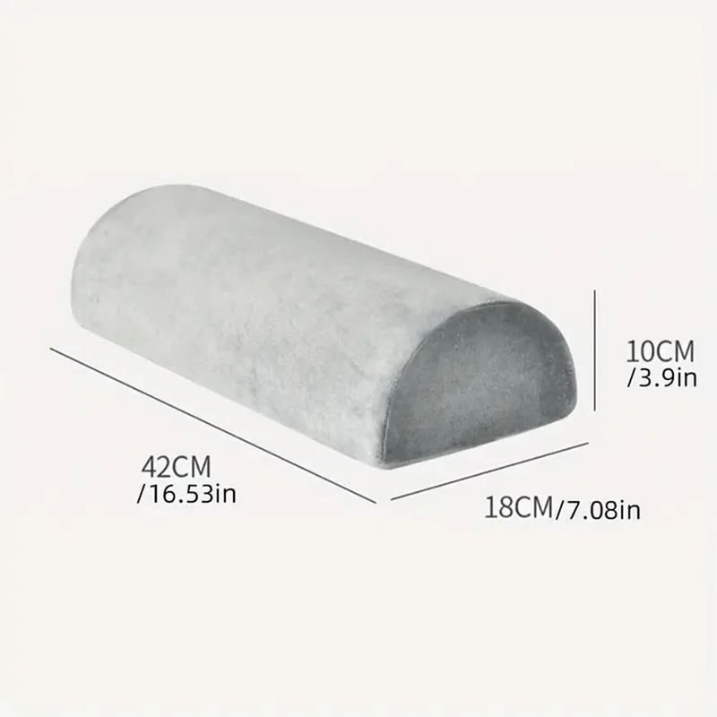 Half Moon Memory Foam Bolster Pillow NonSlip Cushion 3