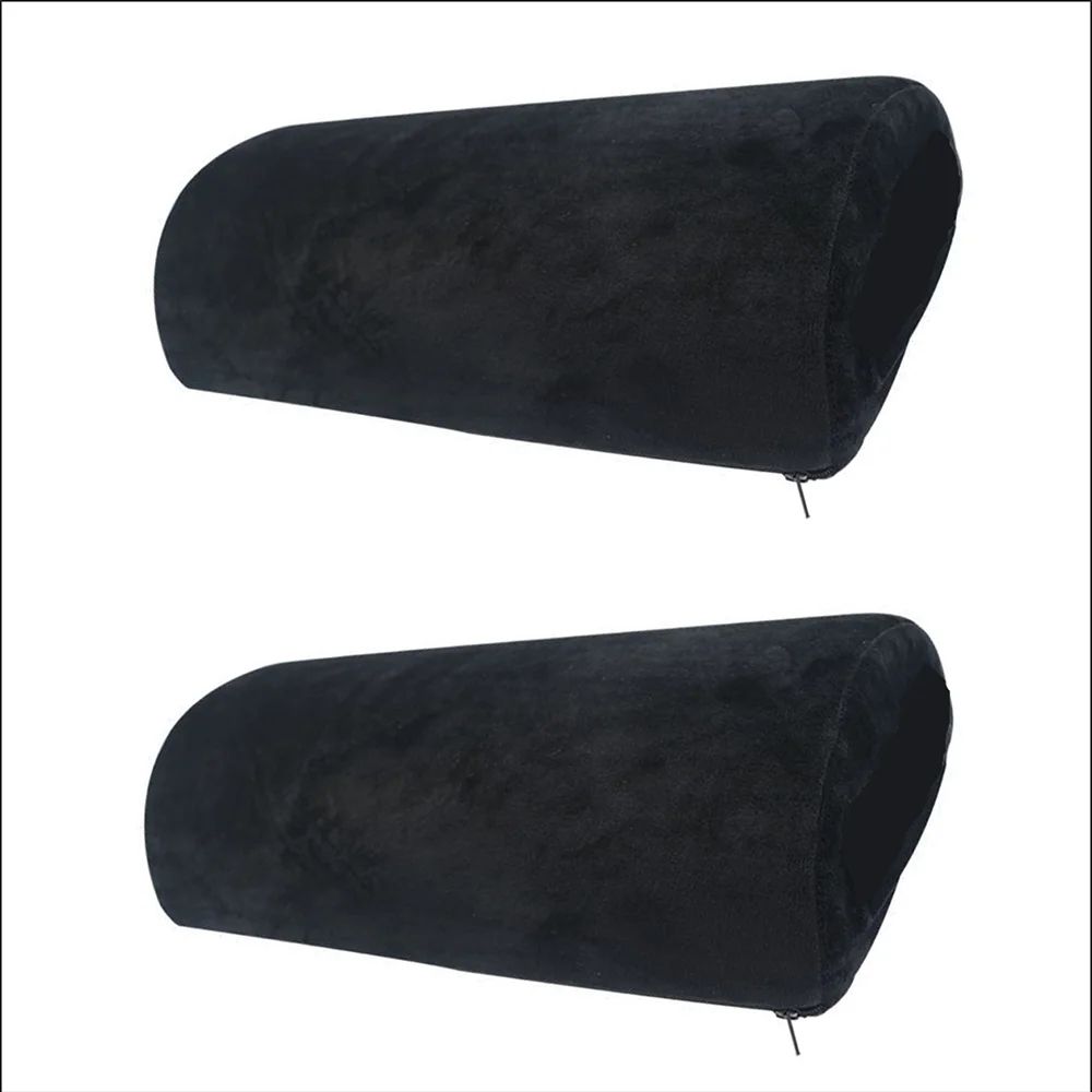 Half Moon Memory Foam Bolster Pillow NonSlip Cushion 8
