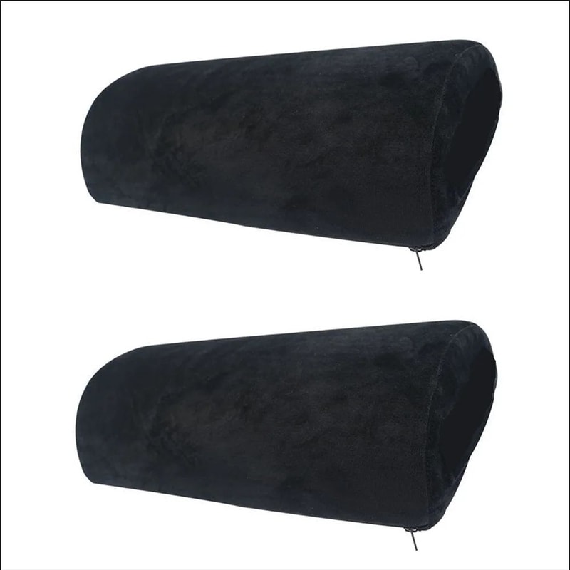 Half Moon Memory Foam Bolster Pillow NonSlip Cushion 8