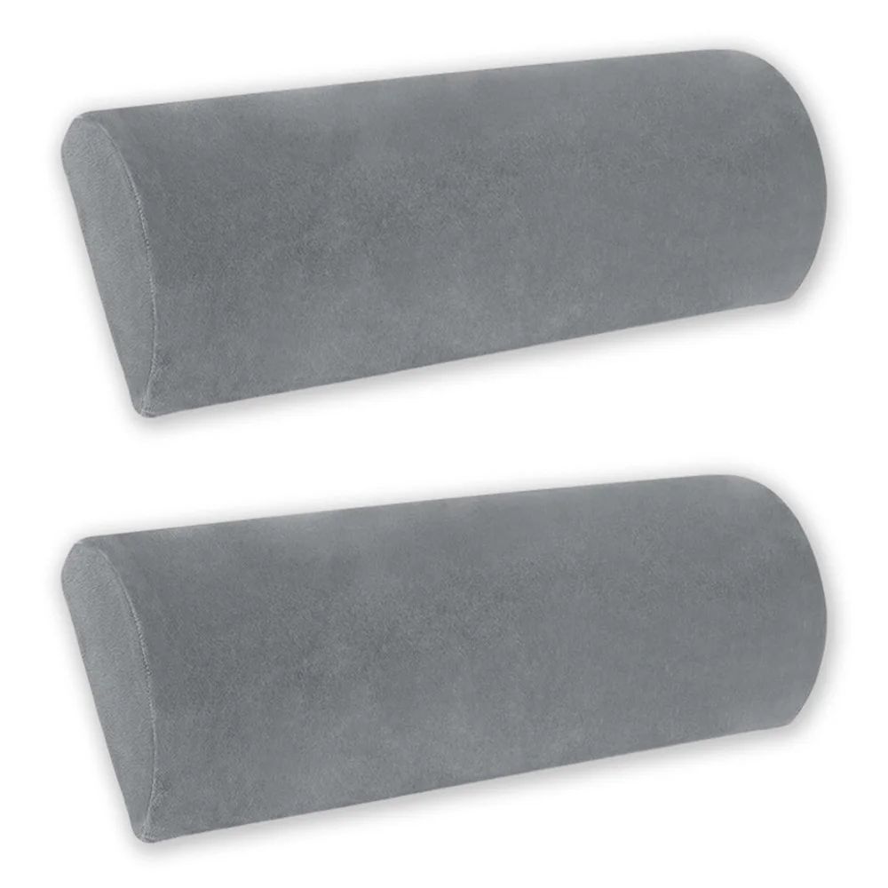 Half Moon Memory Foam Bolster Pillow NonSlip Cushion 9