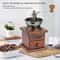 Vintage Wooden Manual Coffee Grinder Hand Crank Burr Mill 7