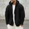 Mens DoubleSided Fleece Warm Hooded Jacket 1