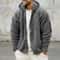 Mens DoubleSided Fleece Warm Hooded Jacket 2
