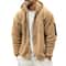 Mens DoubleSided Fleece Warm Hooded Jacket 3