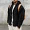 Mens DoubleSided Fleece Warm Hooded Jacket 6