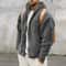 Mens DoubleSided Fleece Warm Hooded Jacket 7