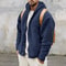 Mens DoubleSided Fleece Warm Hooded Jacket 8