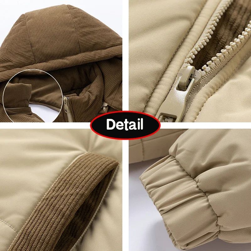 Mens Hooded Removable Hood Windbreaker Jacket 1