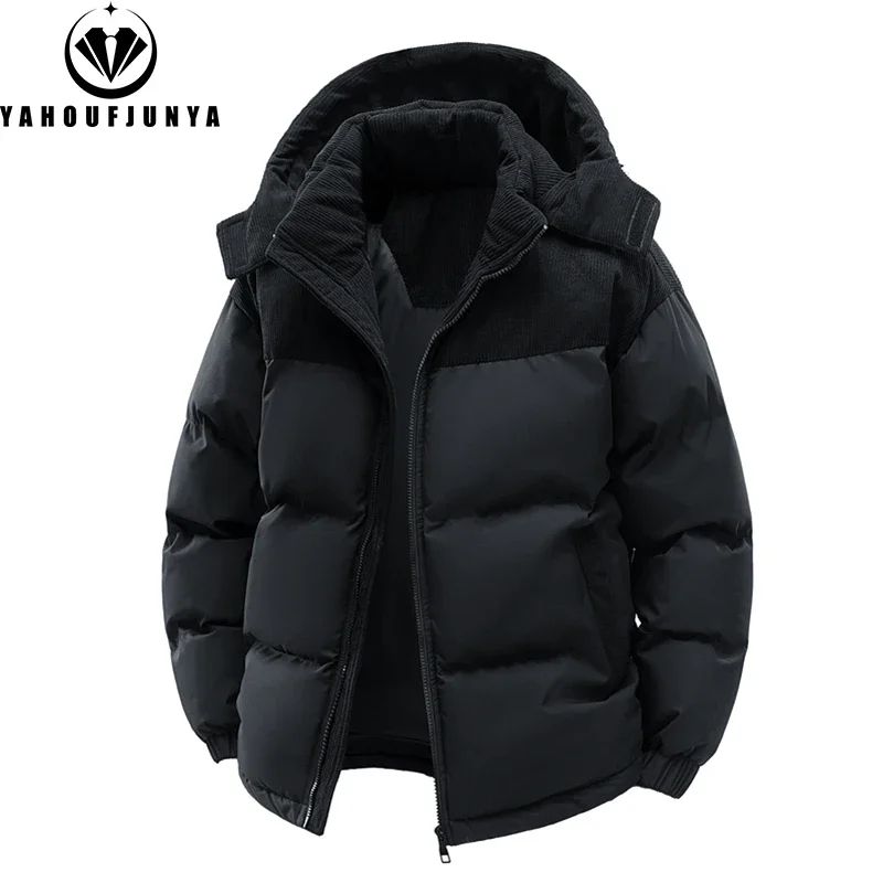 Mens Hooded Removable Hood Windbreaker Jacket 10
