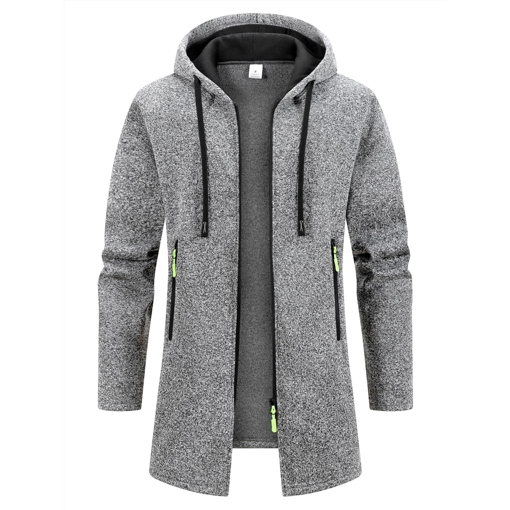 Mens Streetwear Oversized Zipper Hooded Sweatshirt Jacket 11