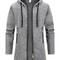 Mens Streetwear Oversized Zipper Hooded Sweatshirt Jacket 11