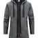 Mens Streetwear Oversized Zipper Hooded Sweatshirt Jacket 12