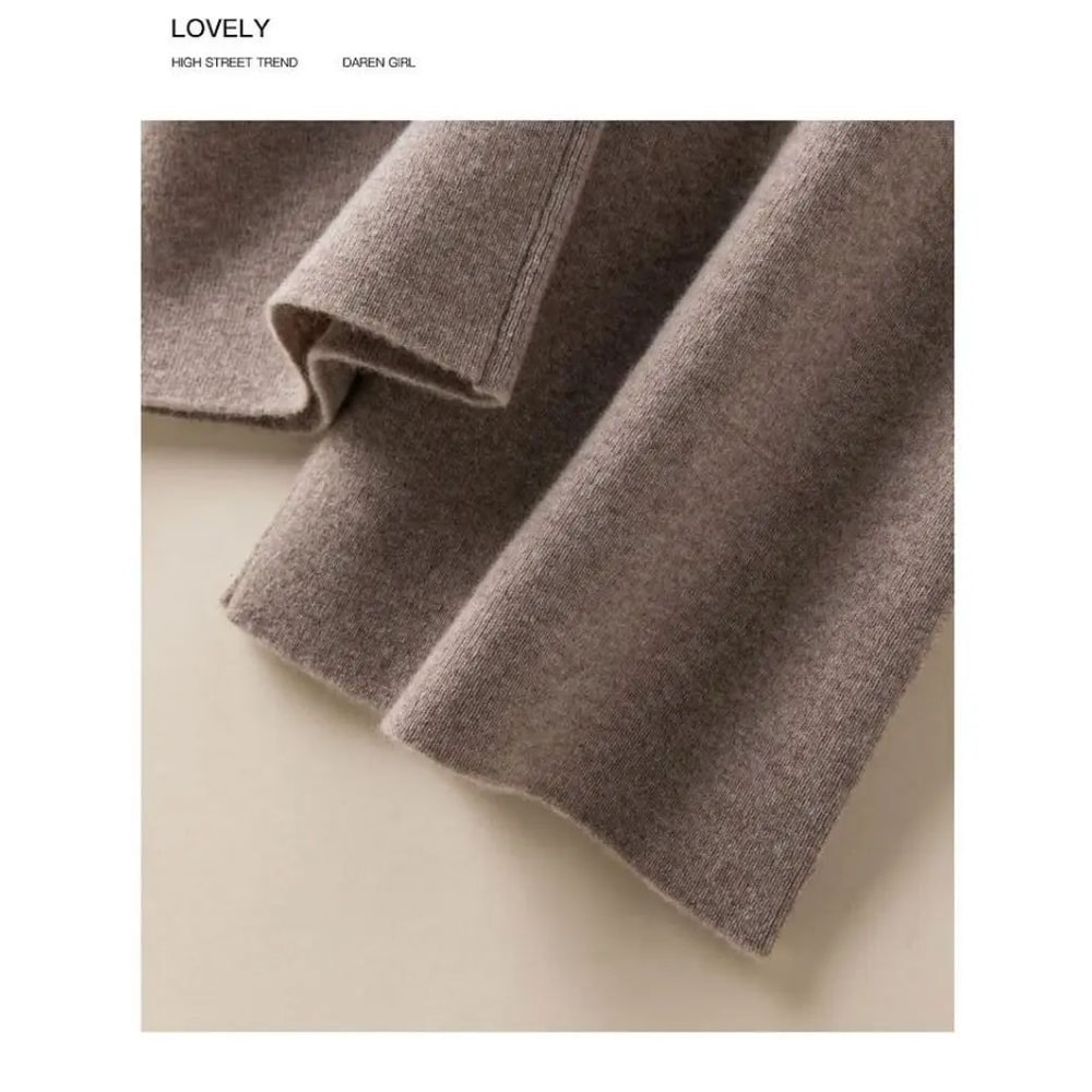 Thick High Waist Knitted Casual Pants For Women 8