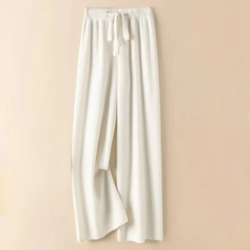 Thick High Waist Knitted Casual Pants For Women 12