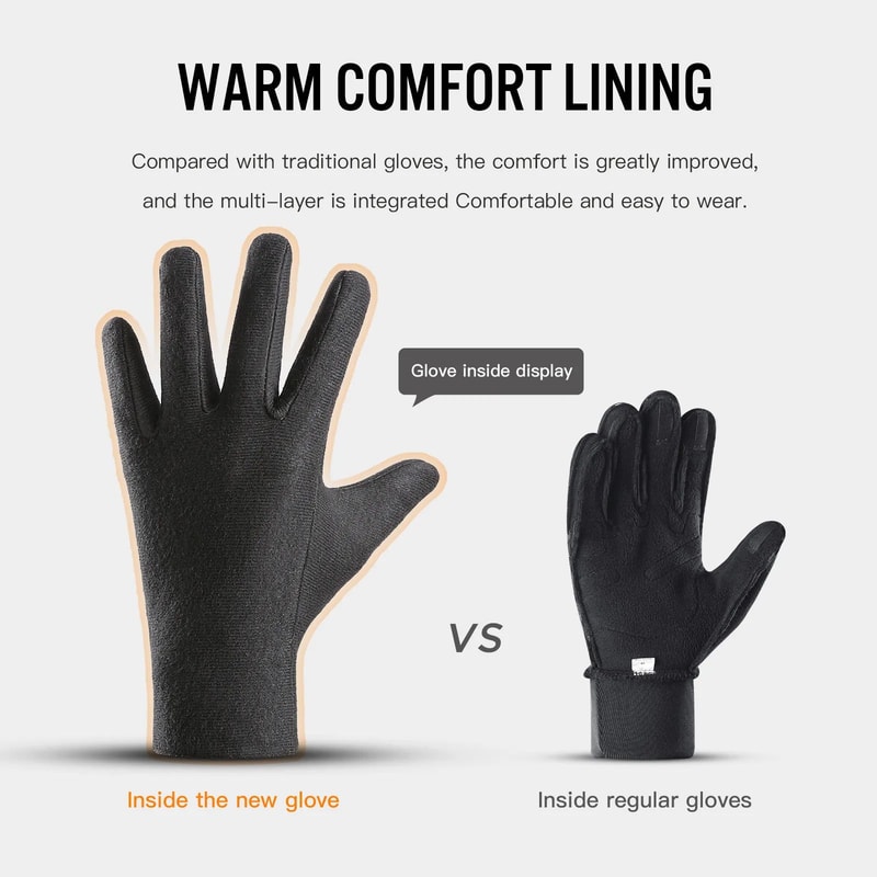 Electric Heated Motorcycle Winter Gloves Waterproof Rechargeable 4