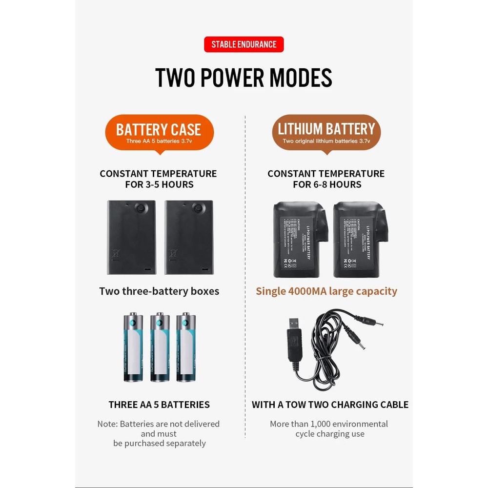 Electric Heated Motorcycle Winter Gloves Waterproof Rechargeable 8