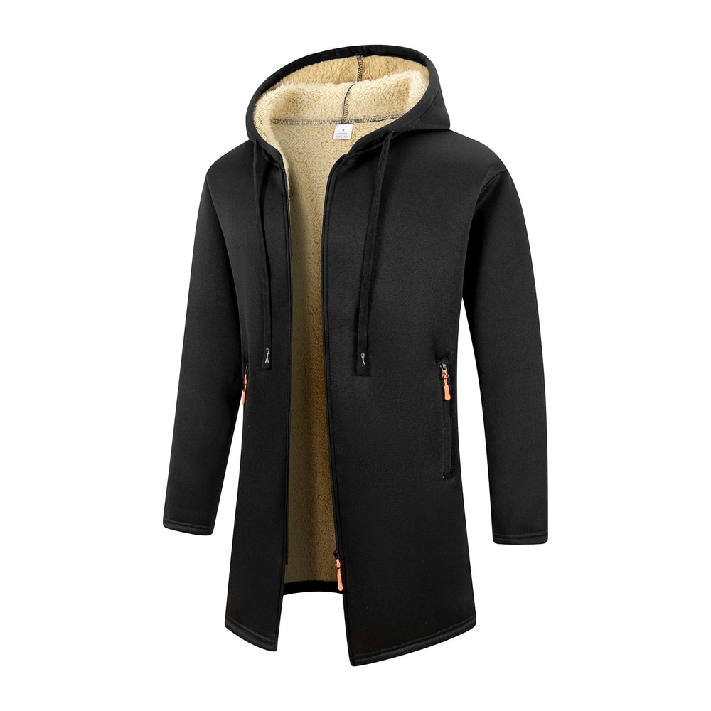 Mens Thickened Warm Winter Hoodie Jacket 2