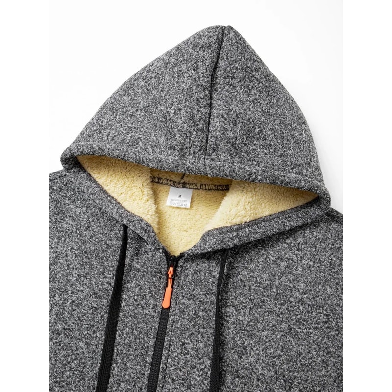 Mens Thickened Warm Winter Hoodie Jacket 3