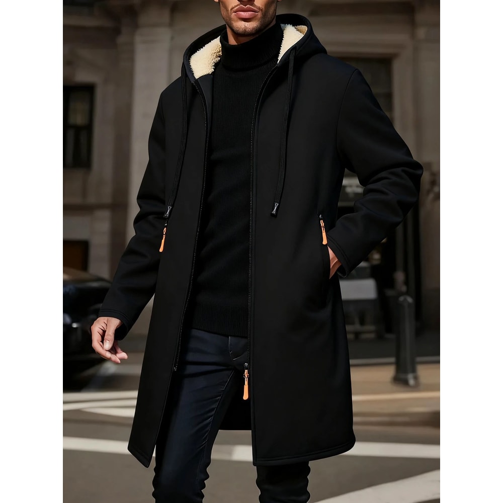 Mens Thickened Warm Winter Hoodie Jacket 11